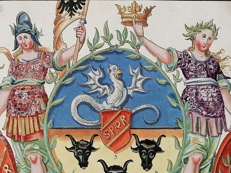 1583-Hans Ulrich Fisch - Libro degli stemmi di Hans Ulrich Fisch